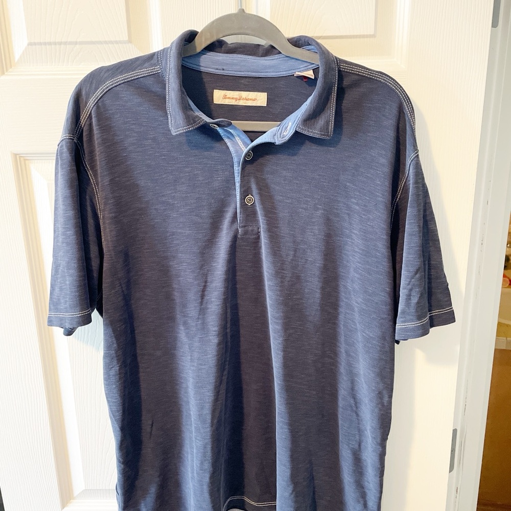 Tommy Bahama Blue Polo Shirt Size XL Great Condition
